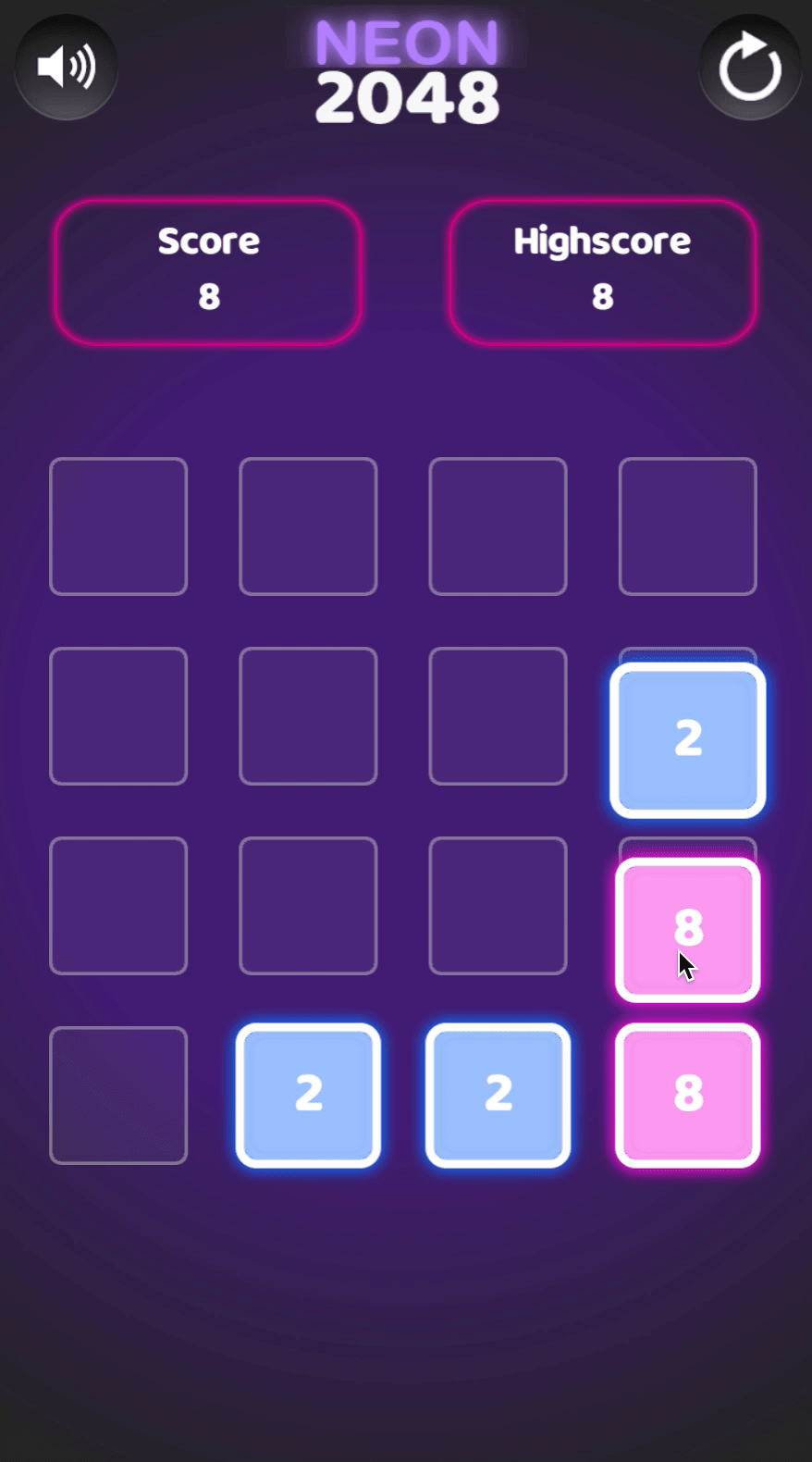 Neon 2048 Screenshot 6