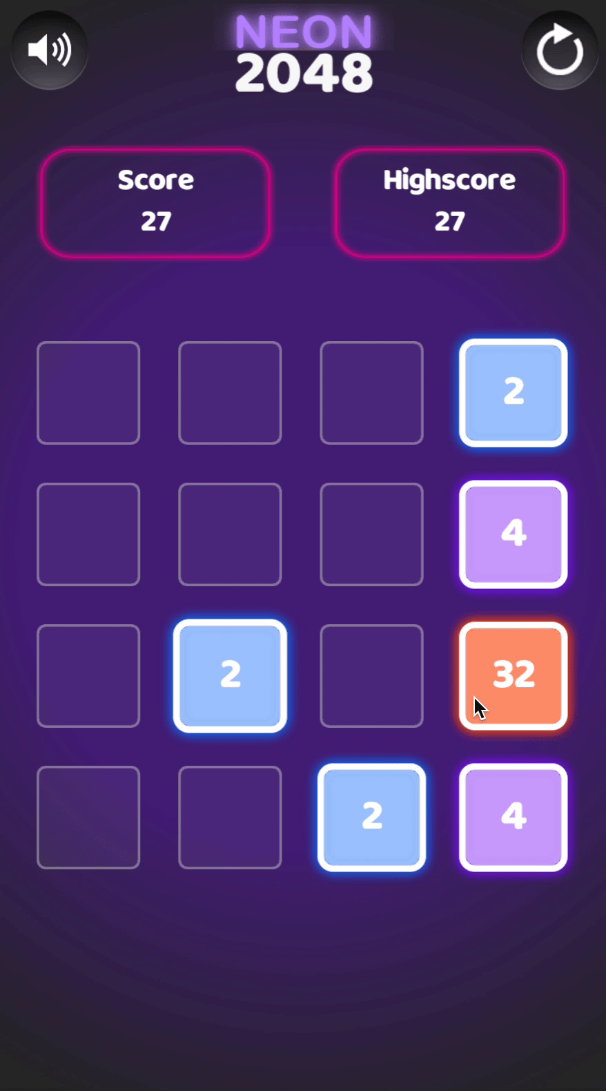 Neon 2048 Screenshot 7