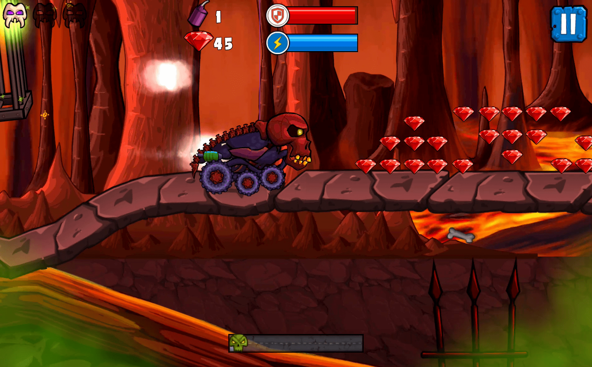 Car Eats Car: Volcanic Adventure Screenshot 8