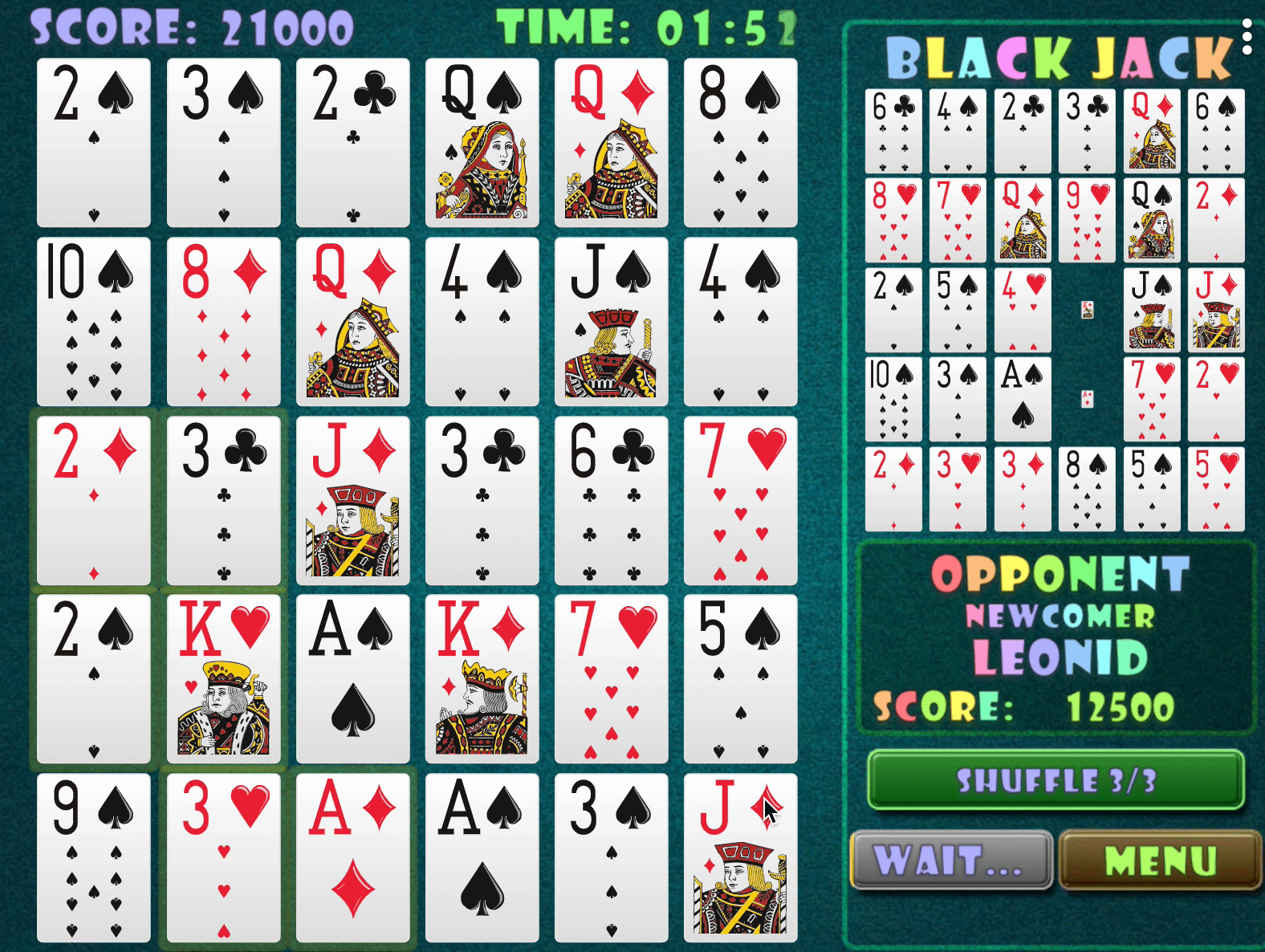 Black Jack Puzzle Screenshot 2 Black Jack Puzzle Screenshot 2