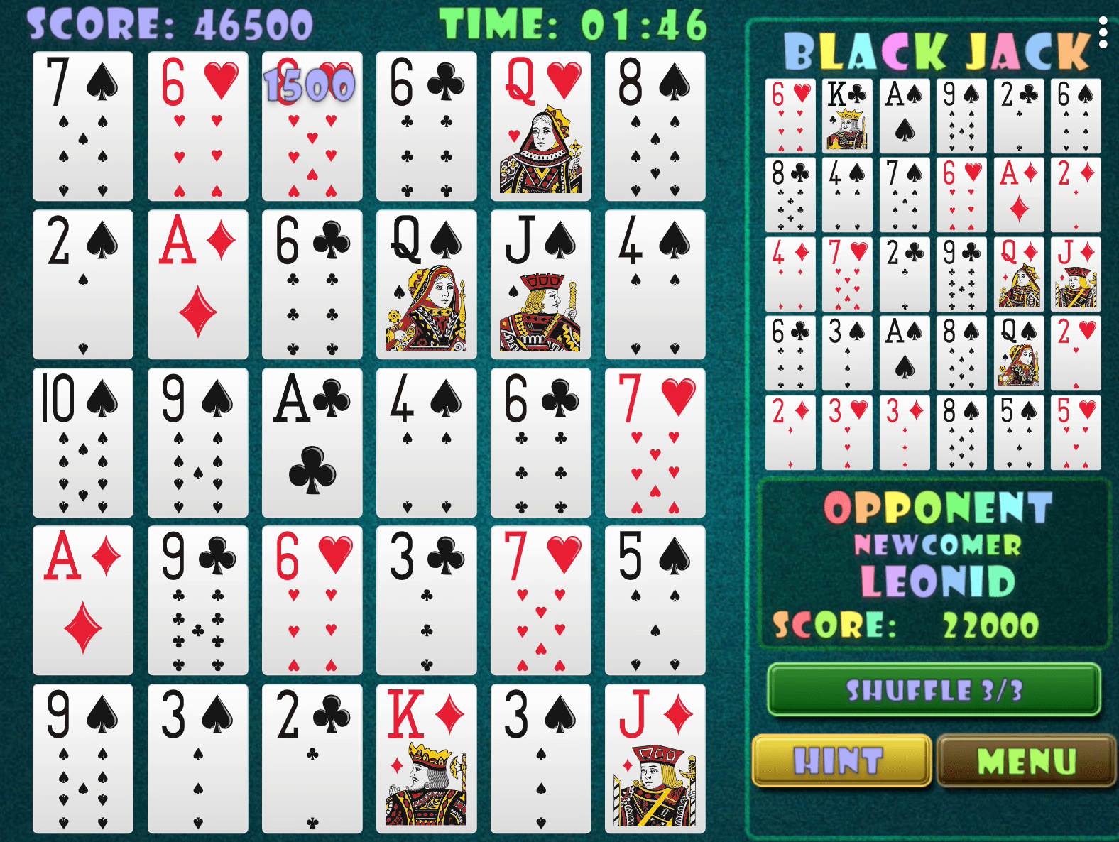 Black Jack Puzzle Screenshot 5