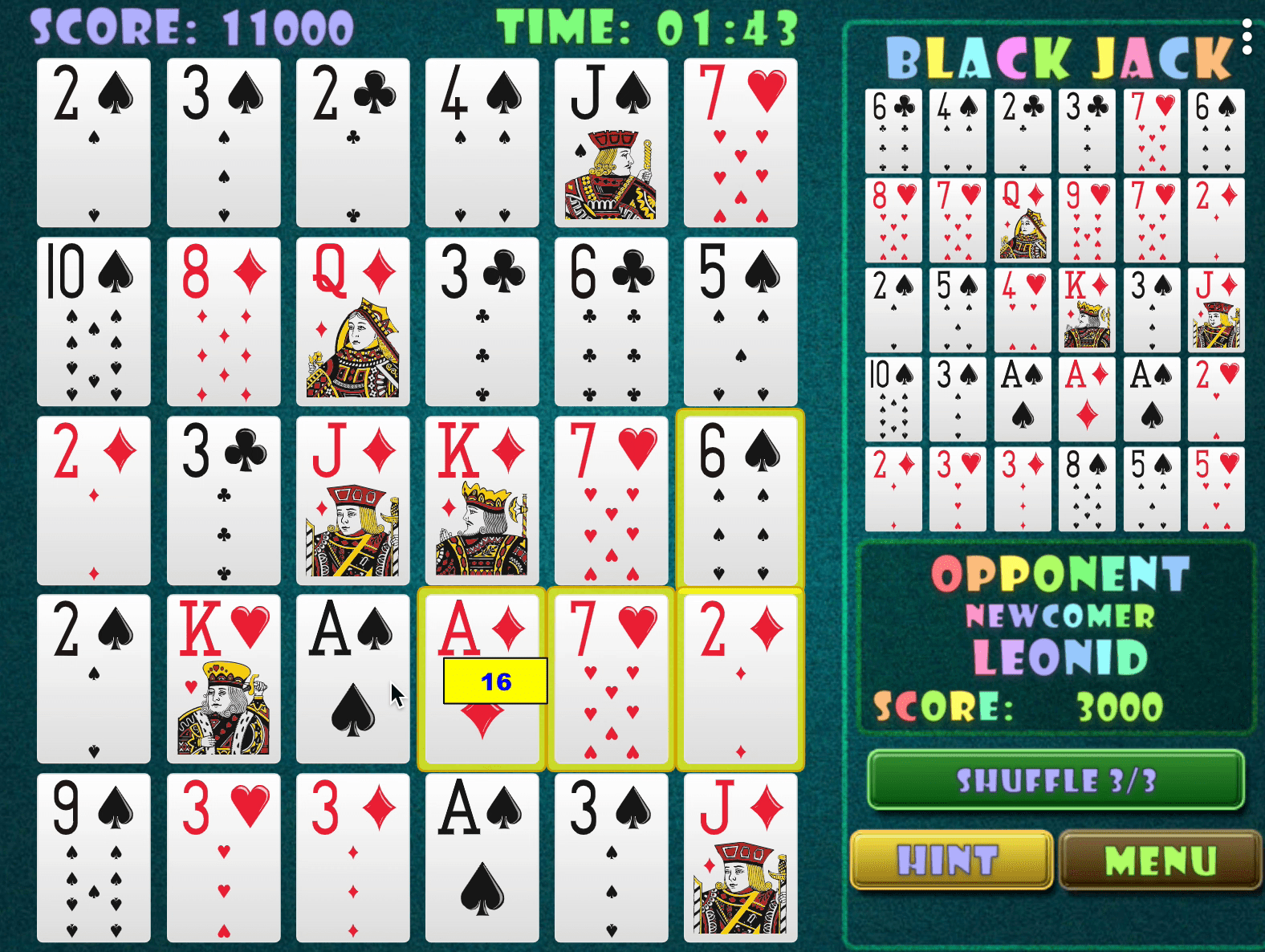 Black Jack Puzzle Screenshot 6