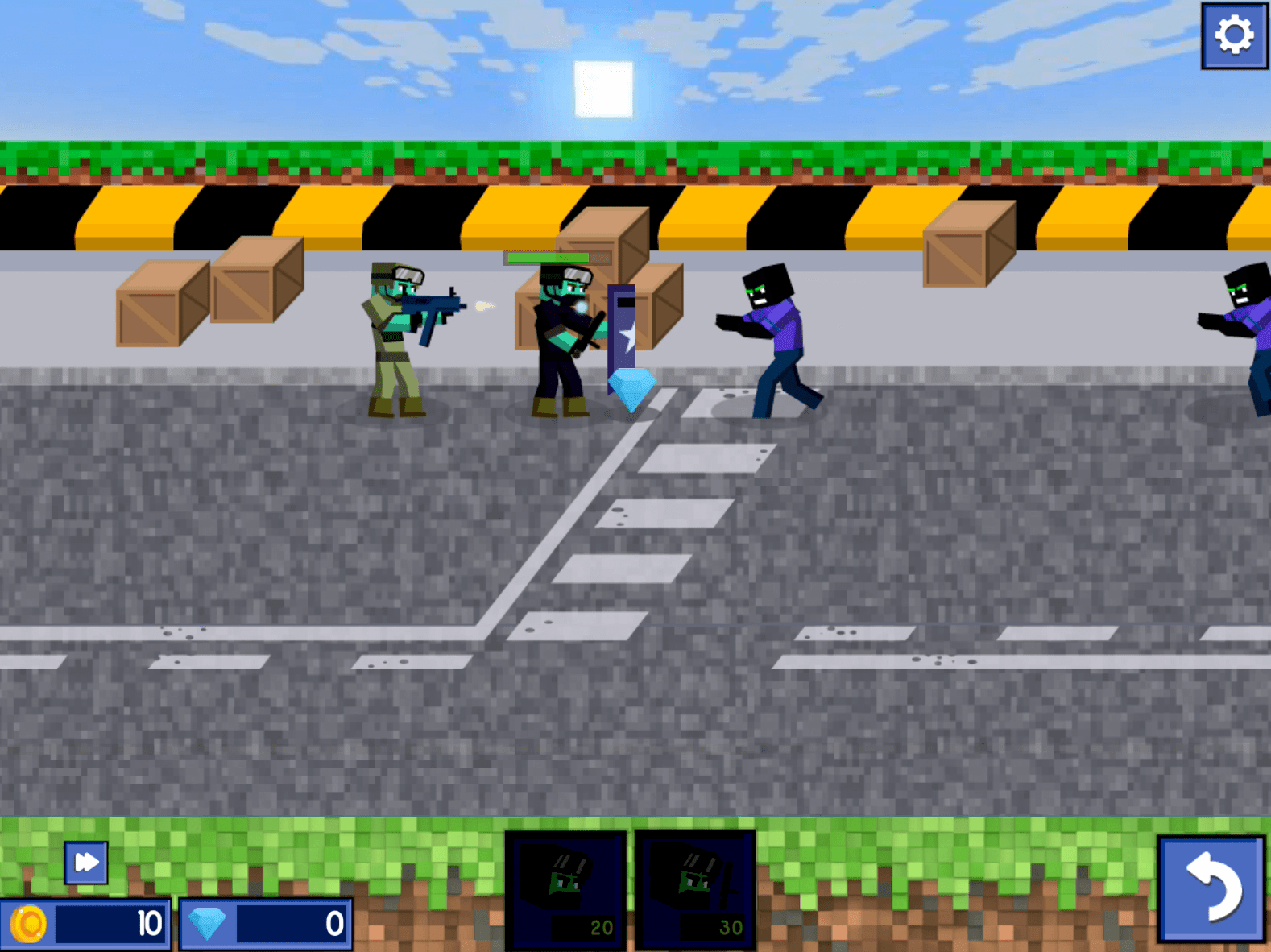 MineWar Soldiers vs Zombies Screenshot 8
