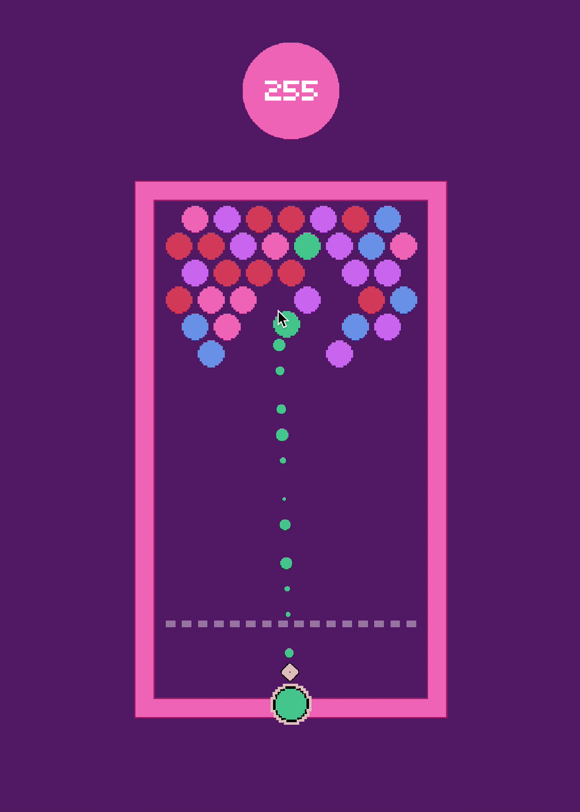 Minimal Bubble Shooter Screenshot 1