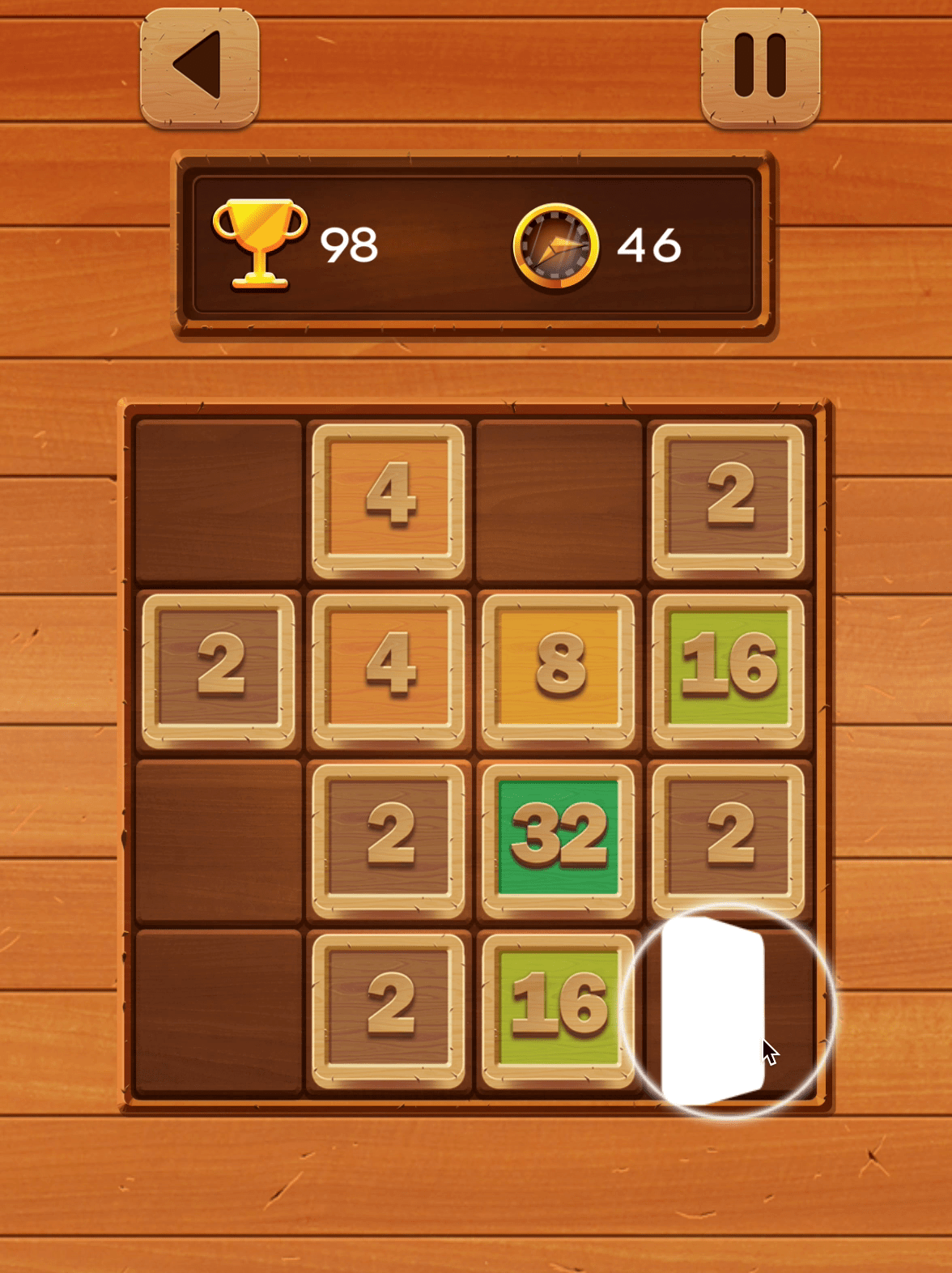 2048 Wooden Edition Screenshot 1