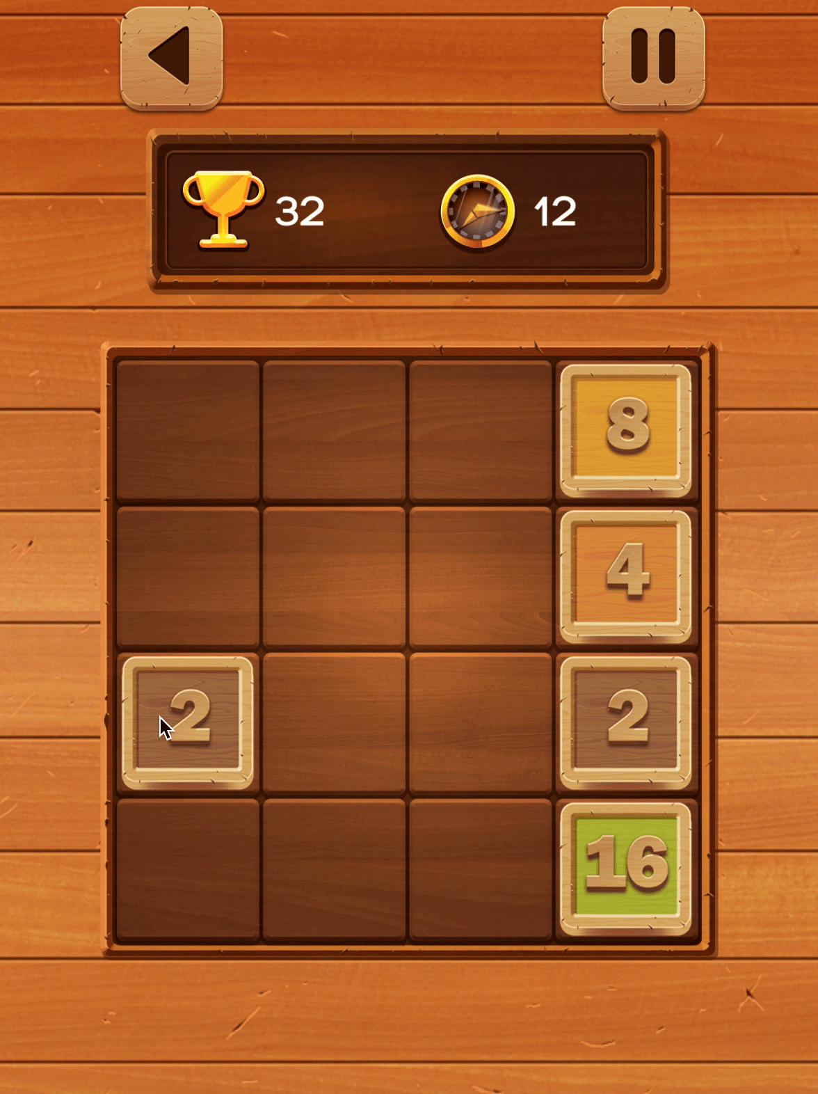 2048 Wooden Edition Screenshot 3