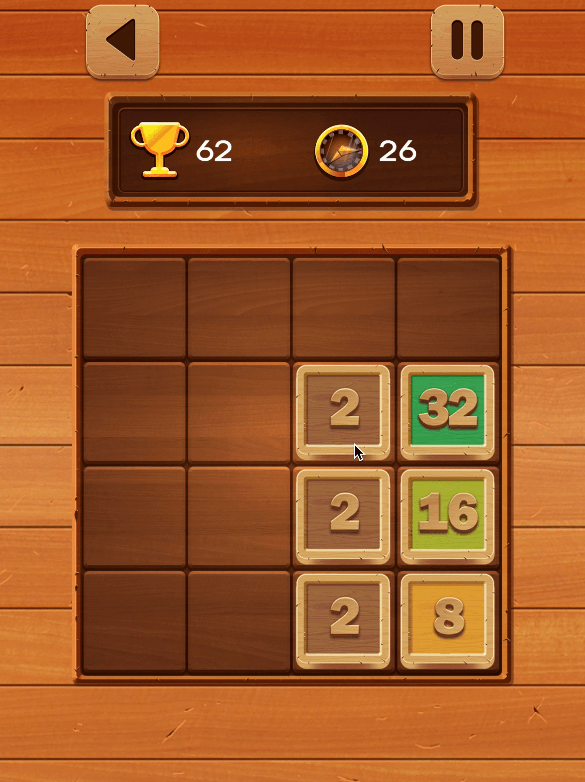 2048 Wooden Edition Screenshot 4