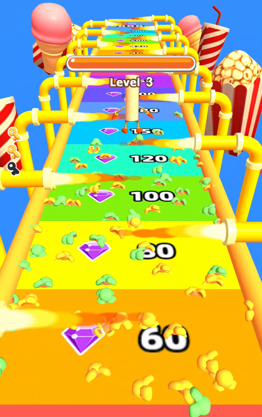 Popcorn Race 3D Screenshot 1 Popcorn Race 3D Screenshot 1