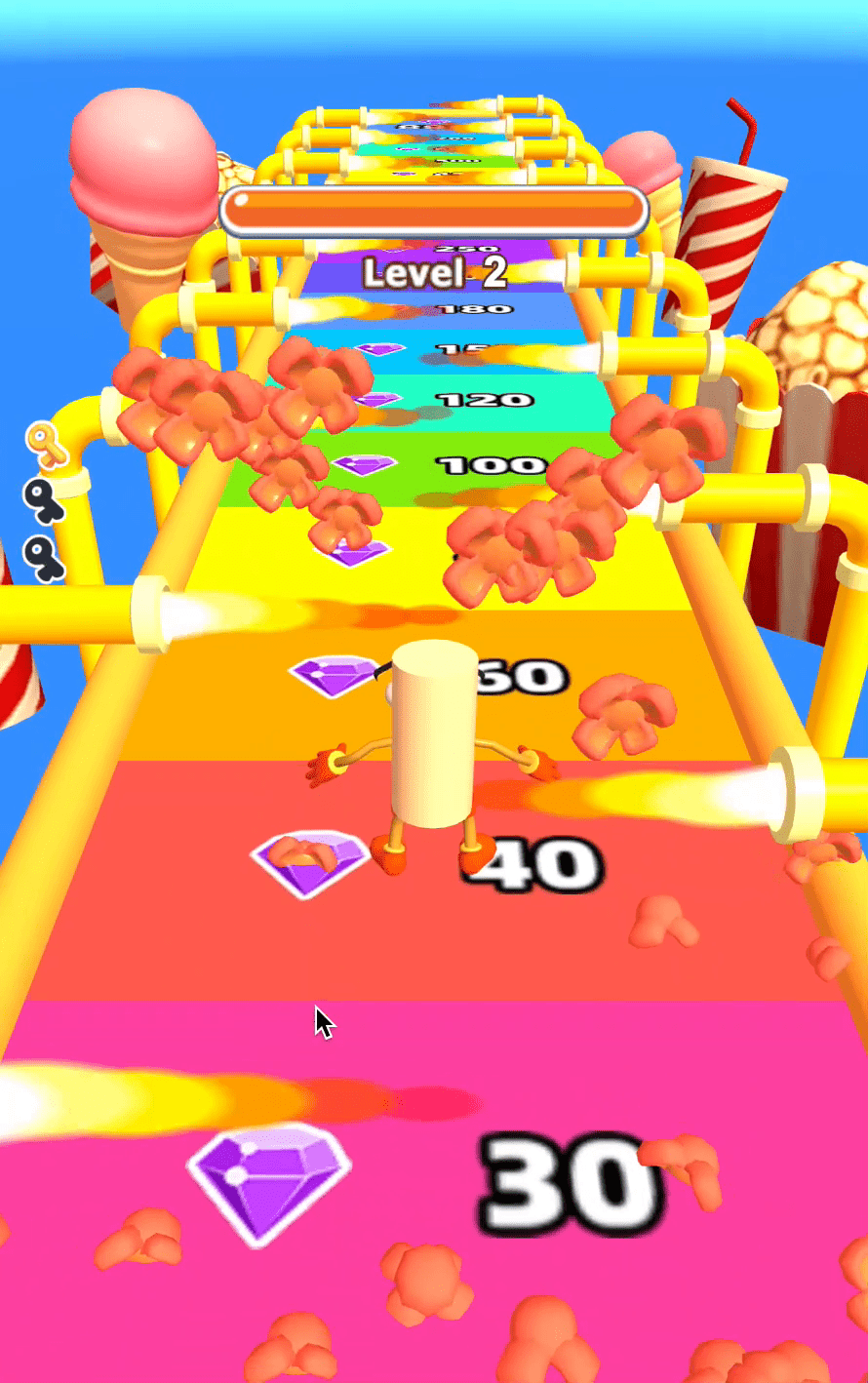 Popcorn Race 3D Screenshot 2 Popcorn Race 3D Screenshot 2