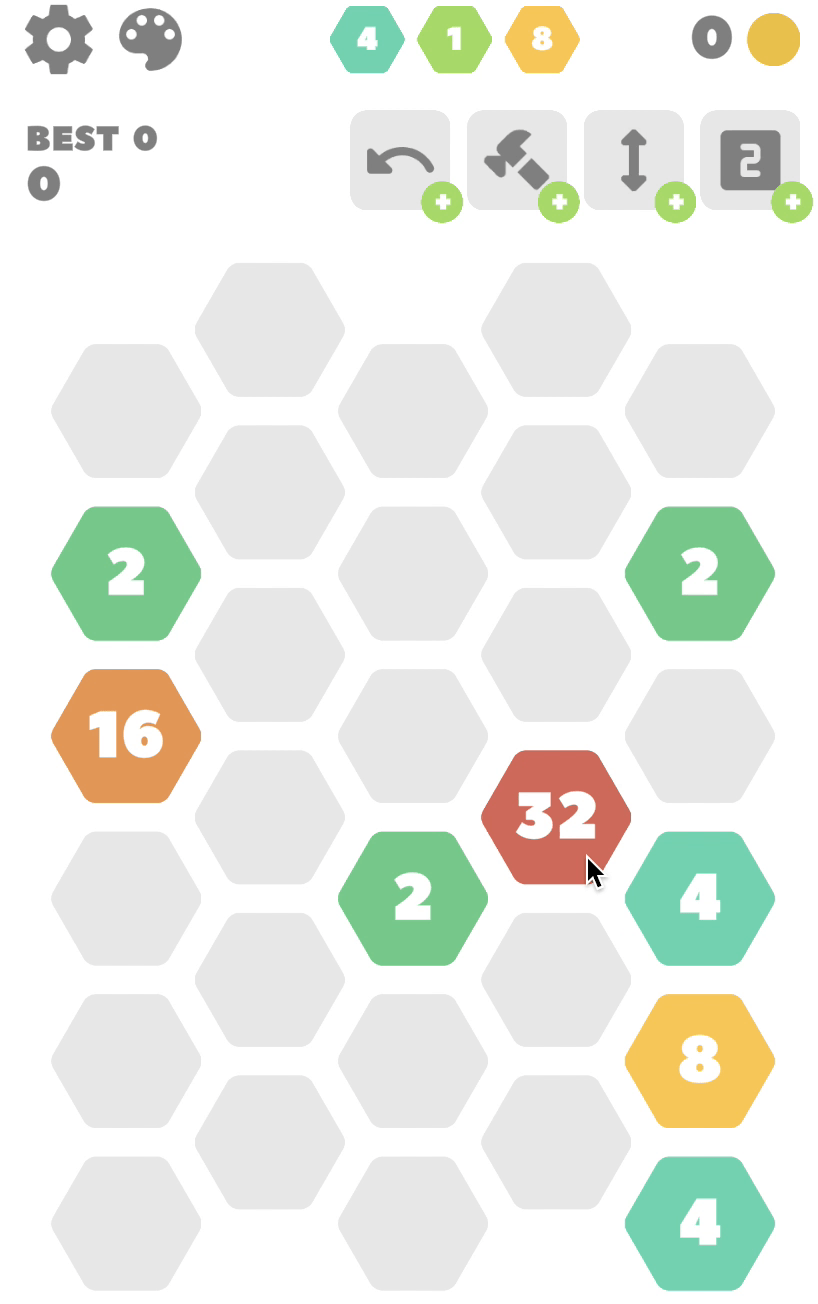 Hexa Merge 2048 Screenshot 1