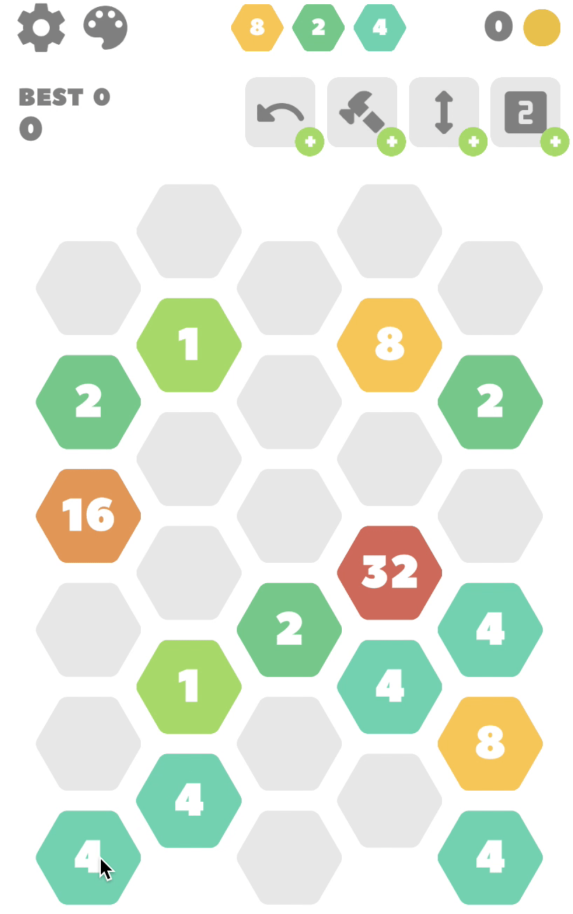 Hexa Merge 2048 Screenshot 2 Hexa Merge 2048 Screenshot 2