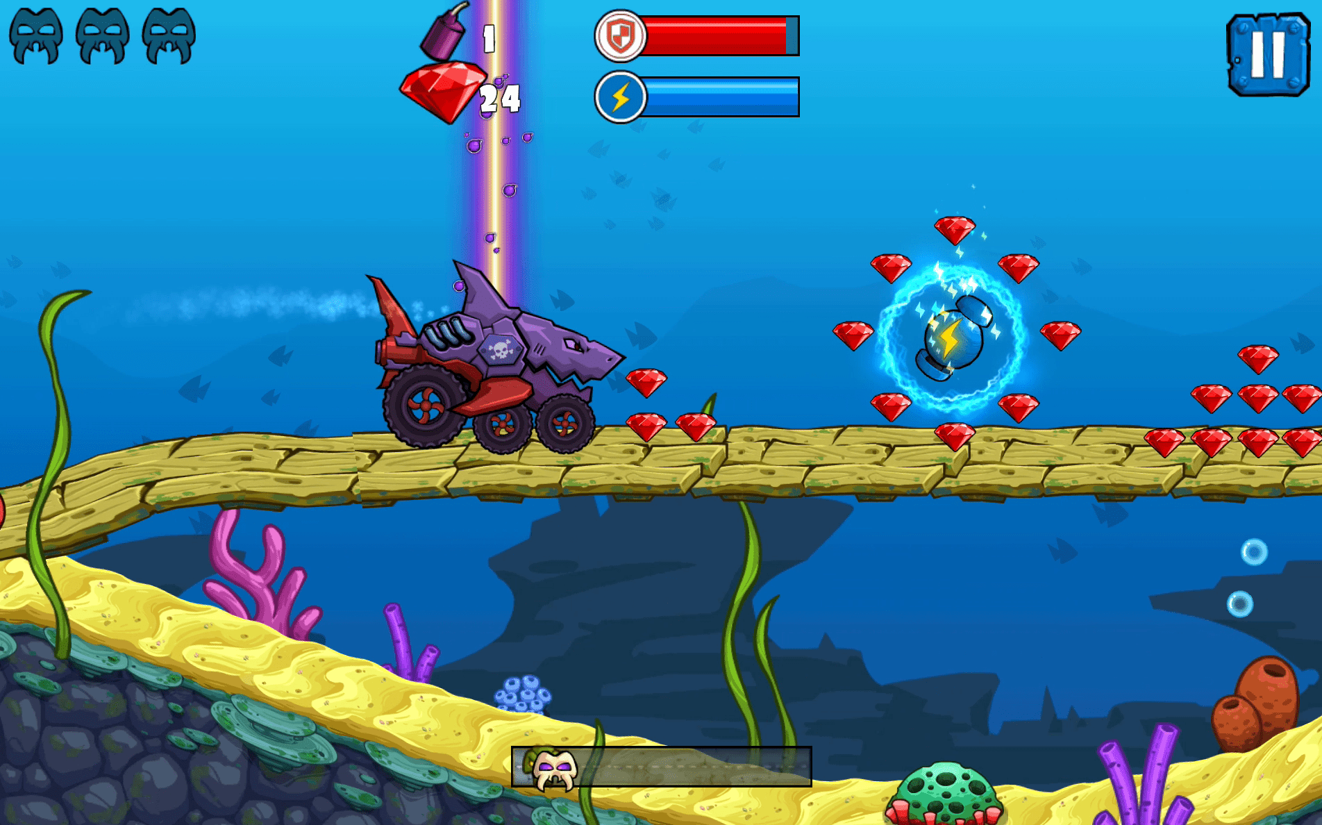 Car Eats Car: Underwater Adventure Screenshot 2