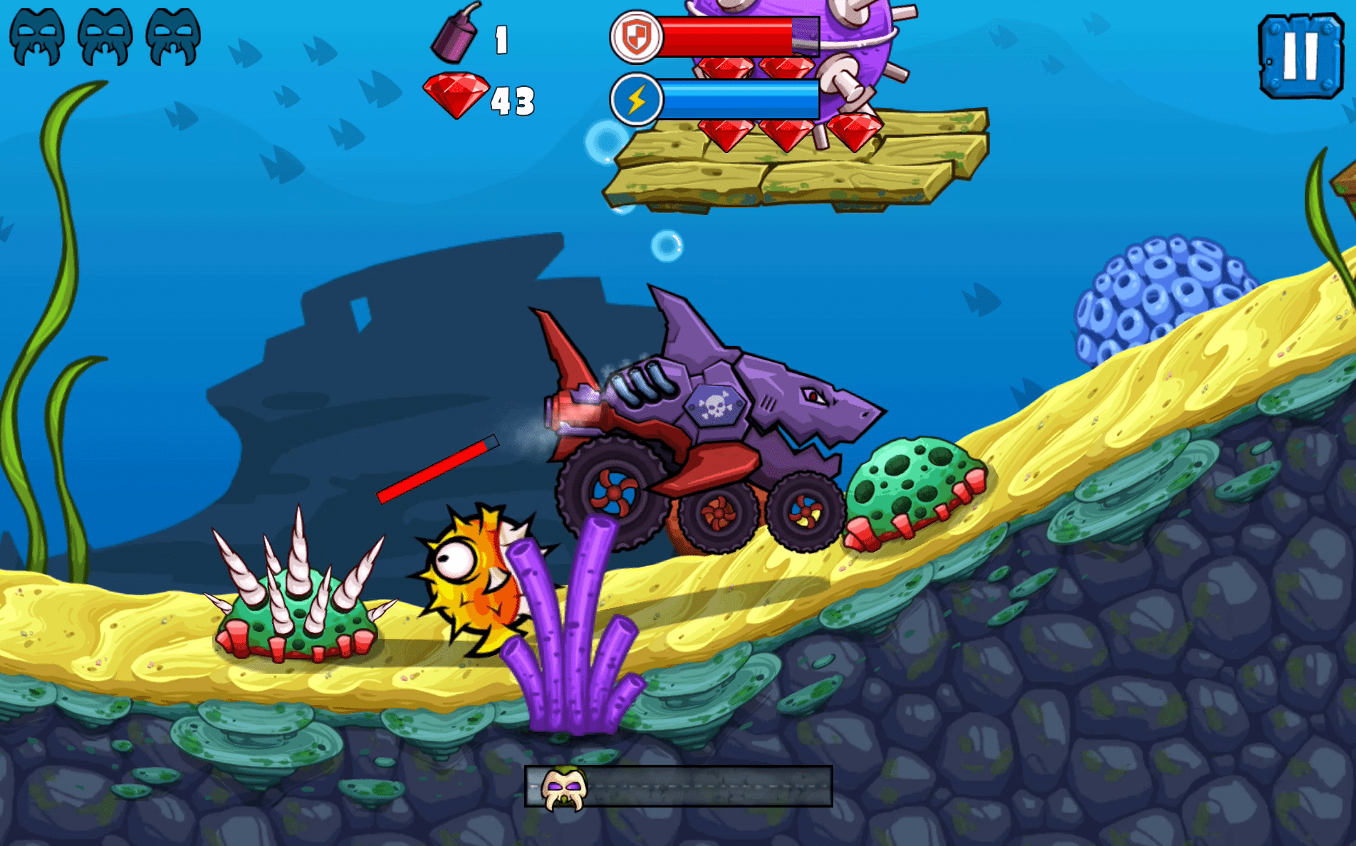 Car Eats Car: Underwater Adventure Screenshot 6