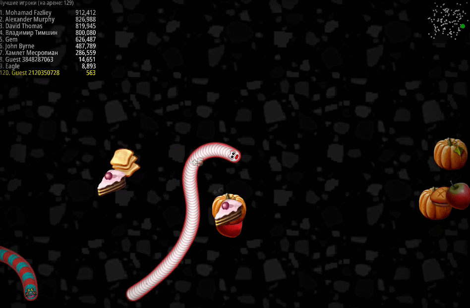 Worms Zone a Slithery Snake Screenshot 1