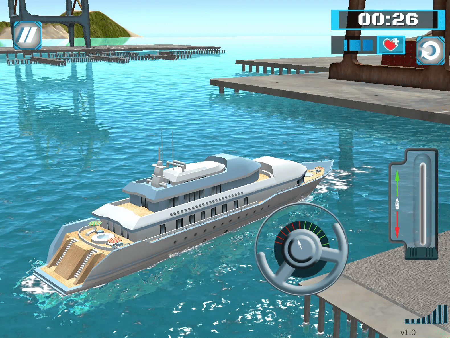 super yacht parking game