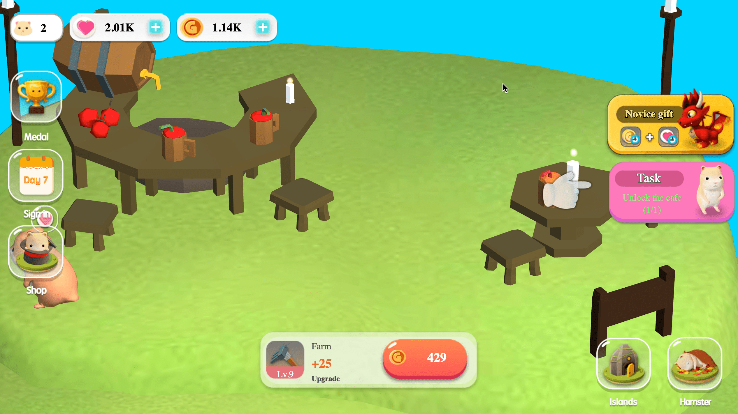 Hamster Island Screenshot 1 Hamster Island Screenshot 1