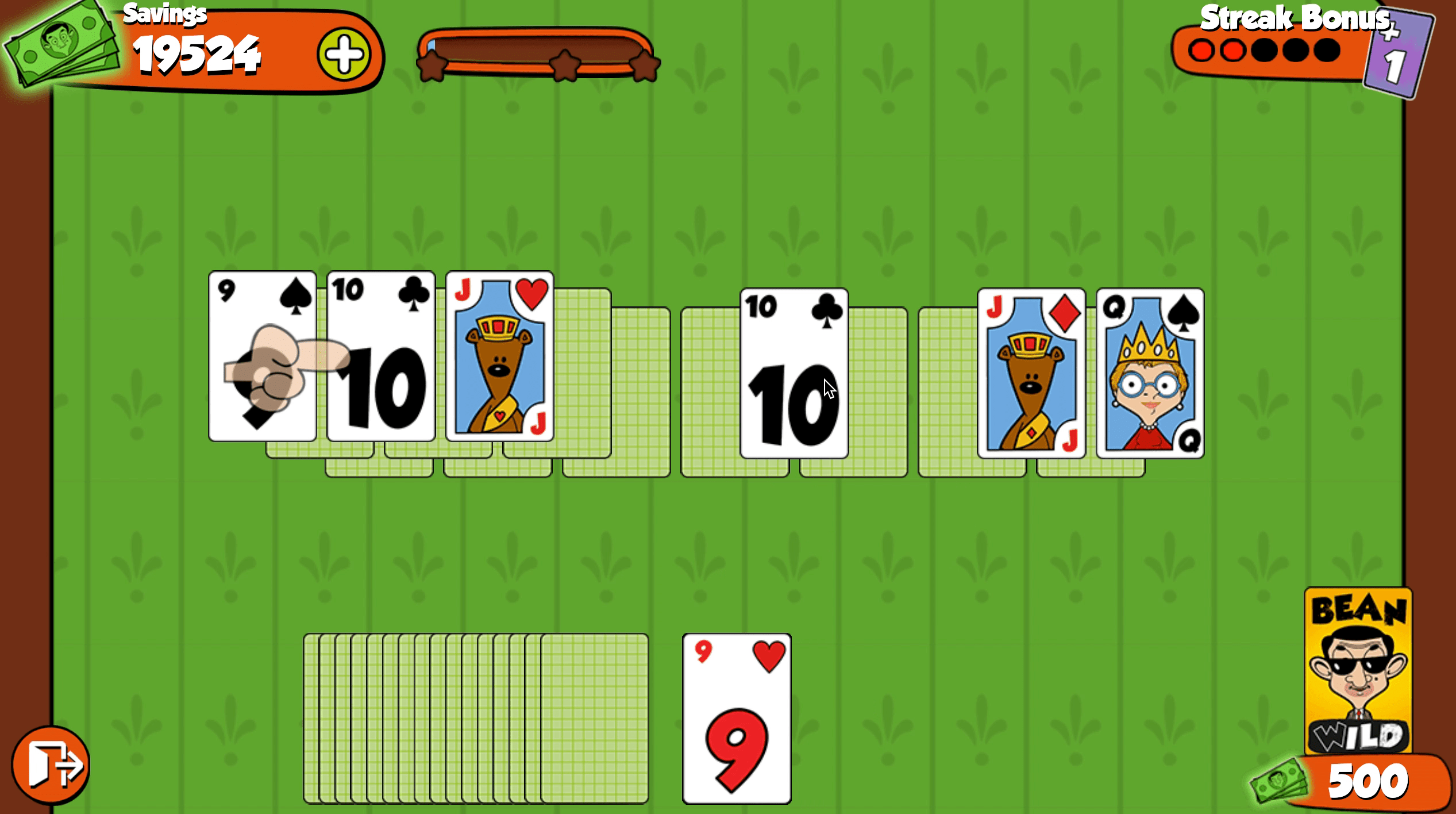 Mr. Bean Solitaire Adventures Screenshot 2