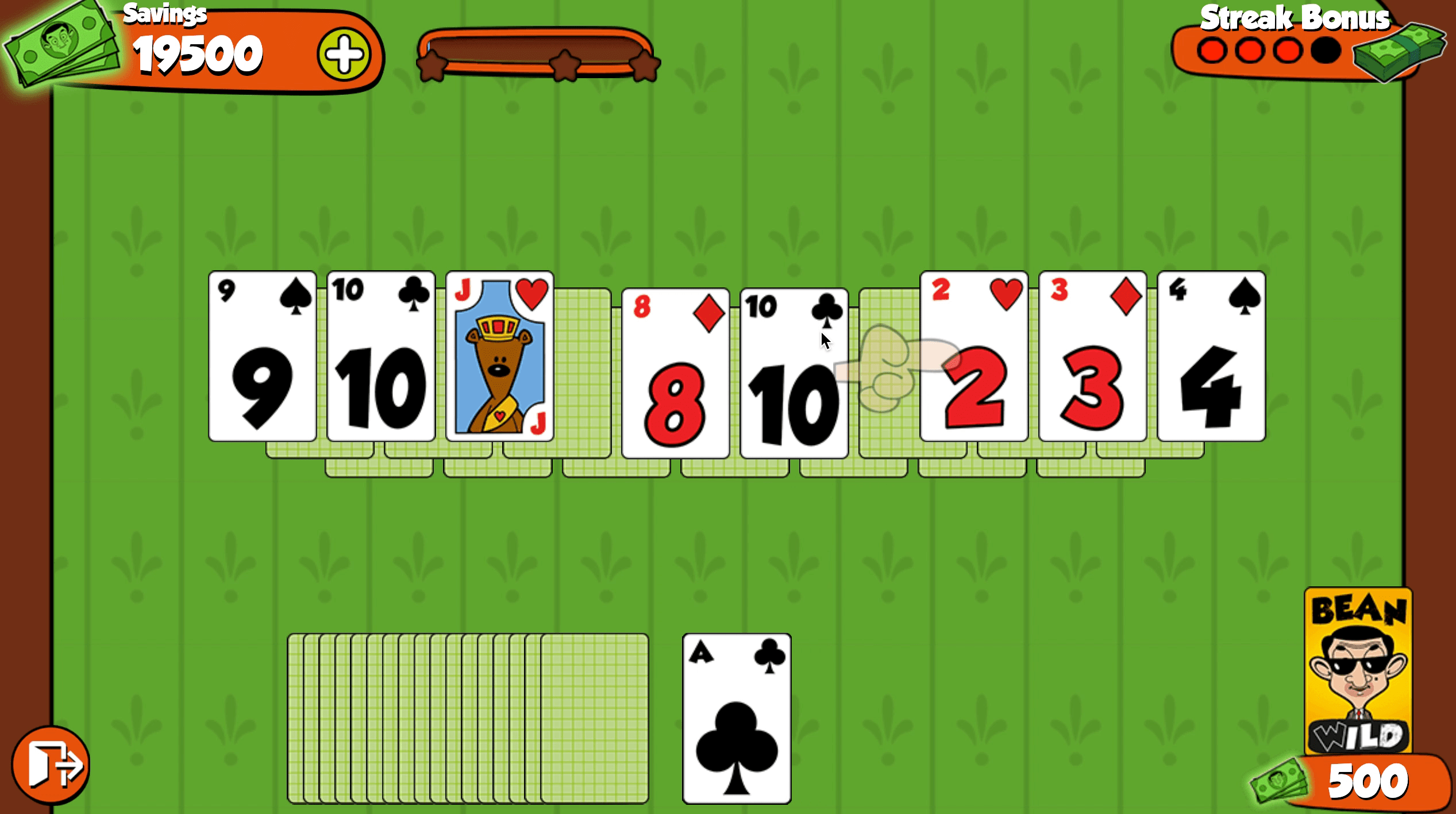 Mr. Bean Solitaire Adventures Screenshot 3