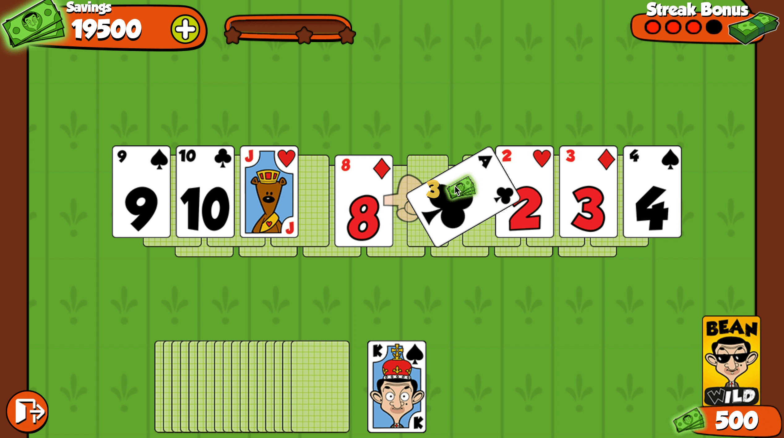 Mr. Bean Solitaire Adventures Screenshot 4