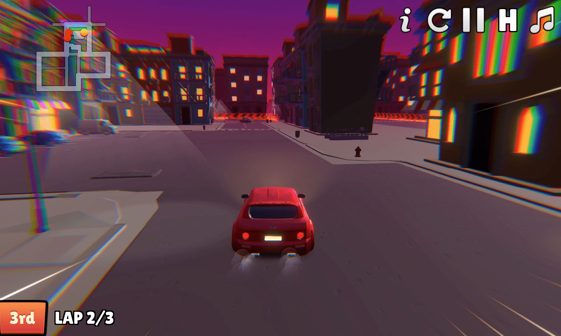 2 Player Police Racing Screenshot 1