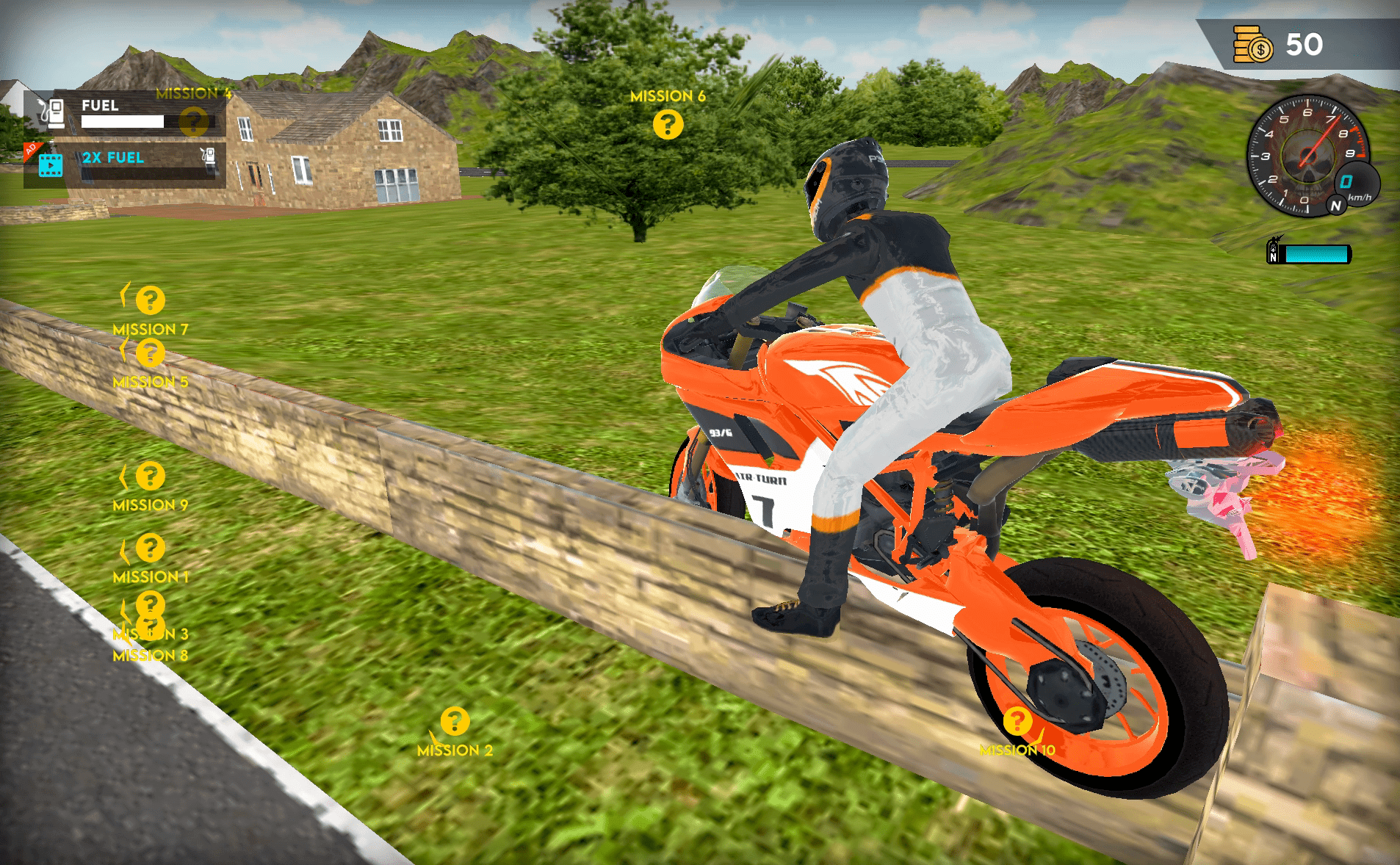 Flying Motorbike Driving Simulator Screenshot 1
