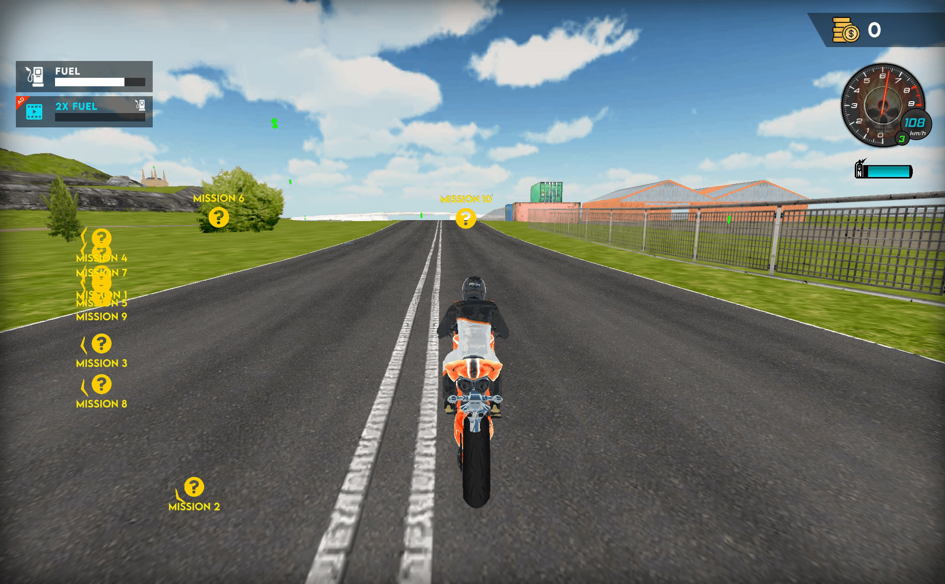 Flying Motorbike Driving Simulator Screenshot 3