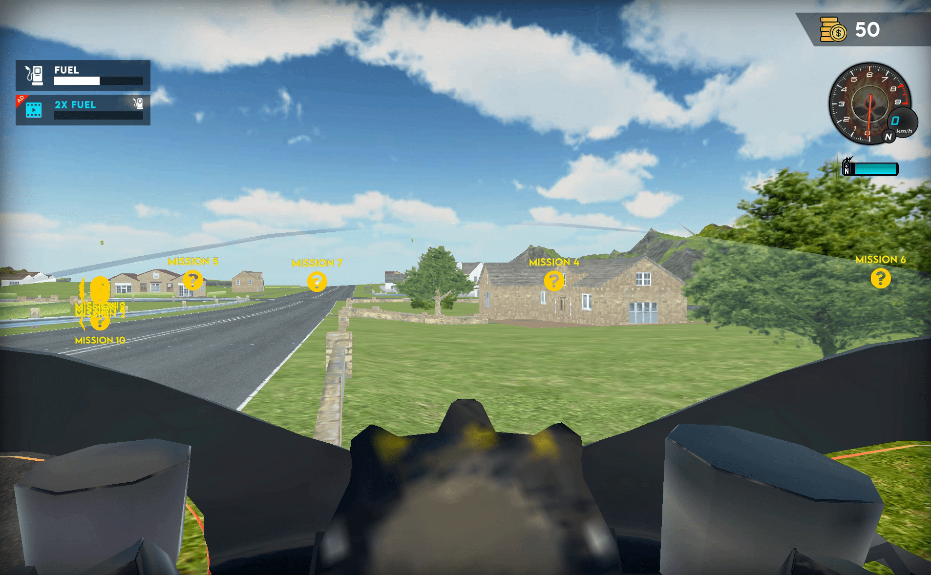 Flying Motorbike Driving Simulator Screenshot 6