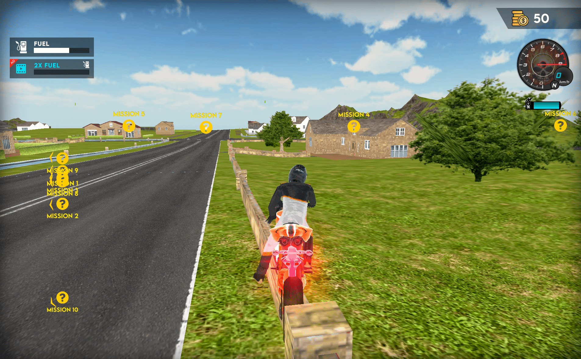 Flying Motorbike Driving Simulator Screenshot 8