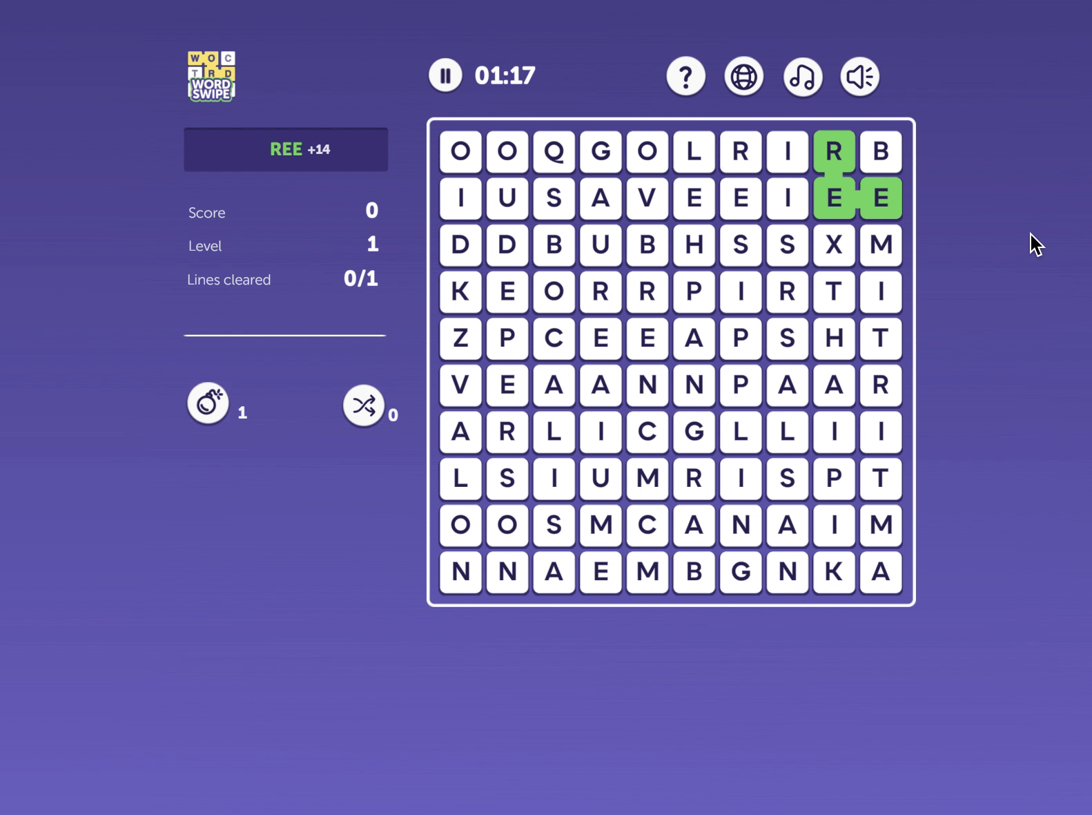 Word Swipe Screenshot 1 Word Swipe Screenshot 1