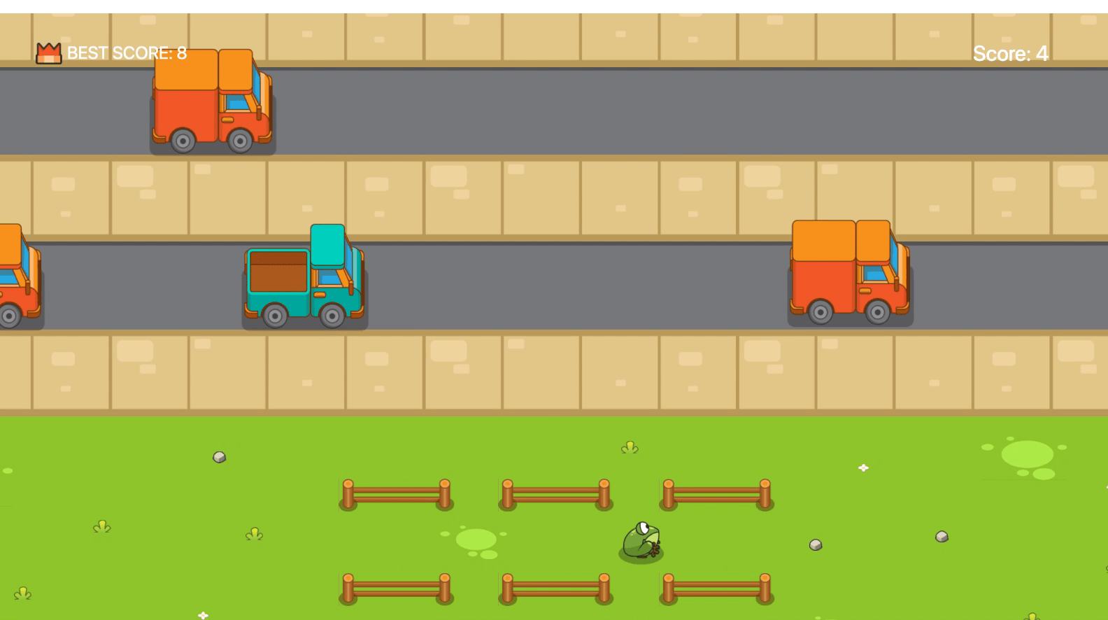 Frogie Cross The Road Screenshot 1