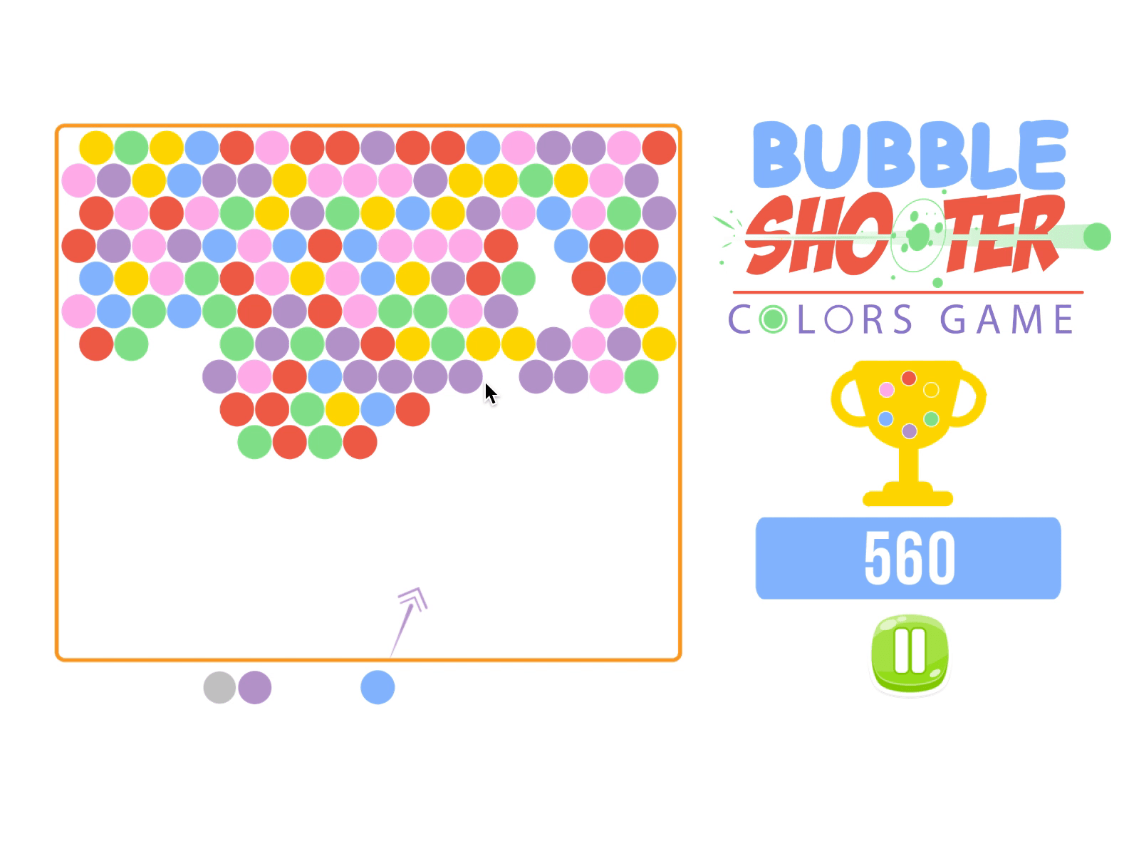 Bubble Shooter Colors Game Screenshot 1 Bubble Shooter Colors Game Screenshot 1