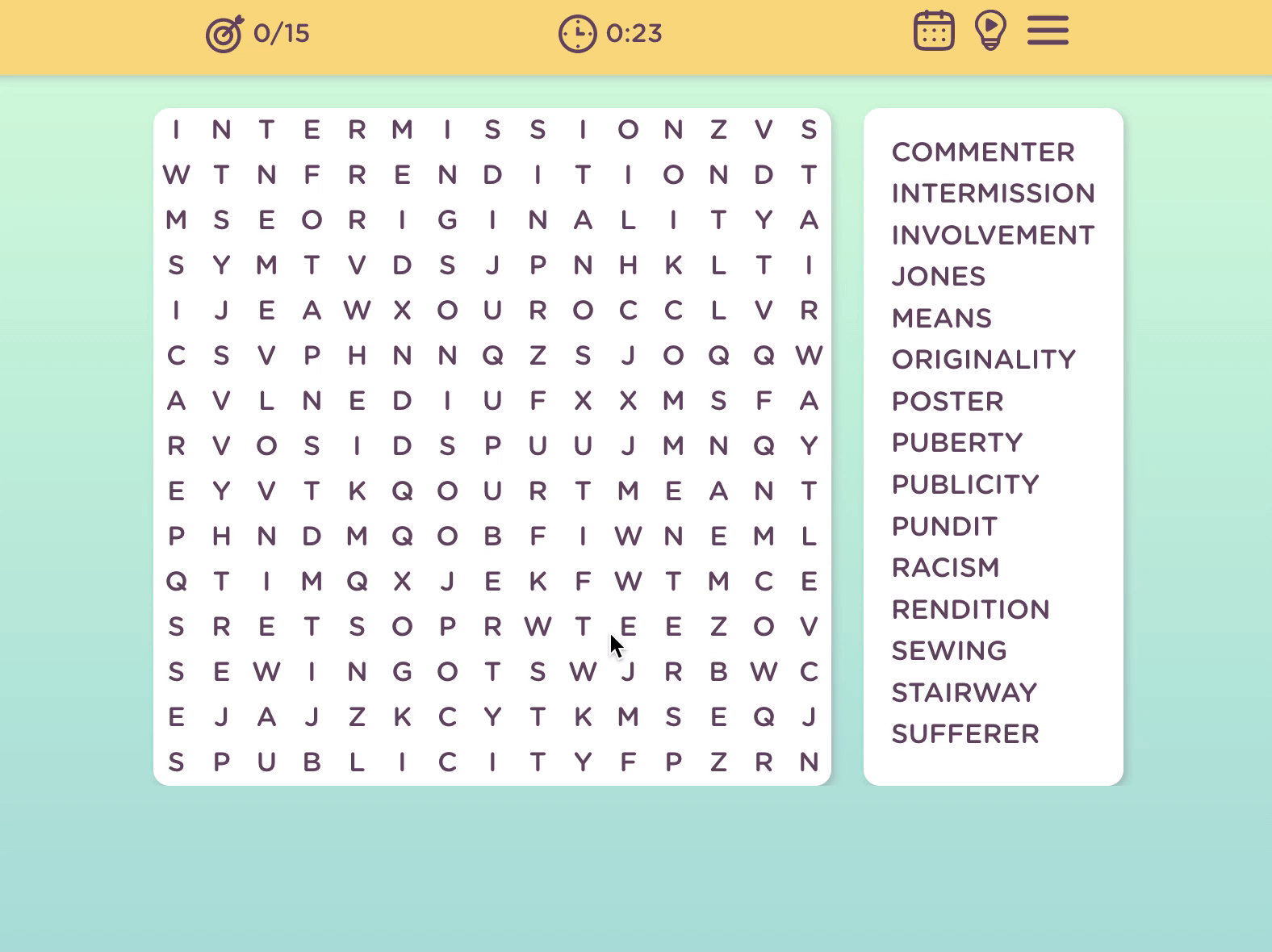 Word Search Screenshot 1