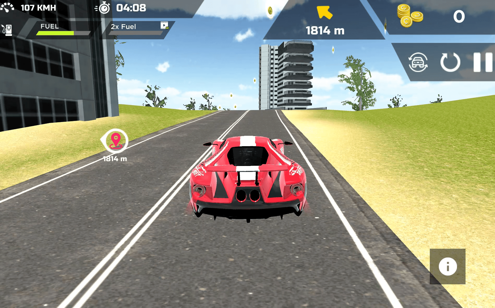 Real Sports Flying Car 3D Screenshot 1