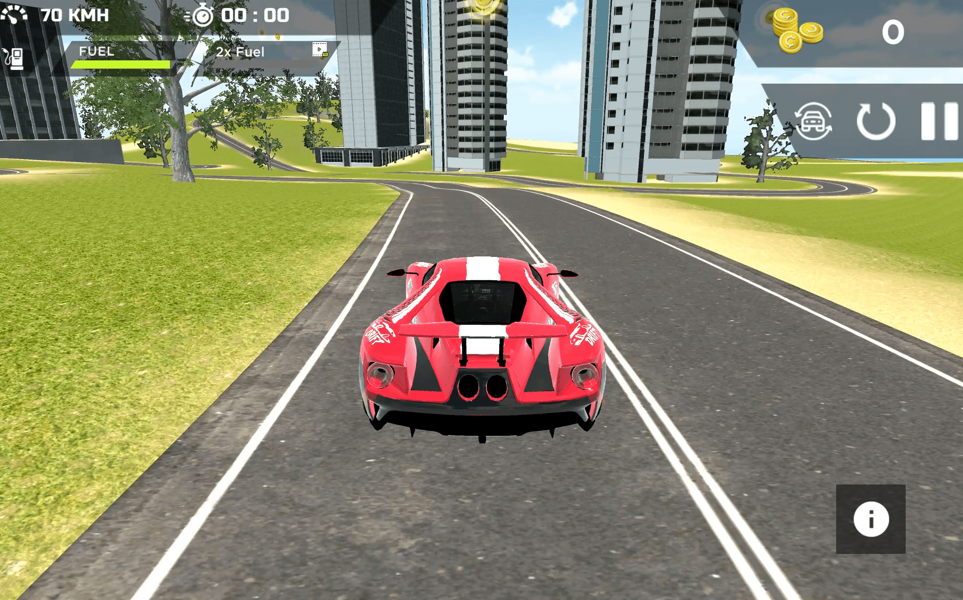 Real Sports Flying Car 3D Screenshot 12