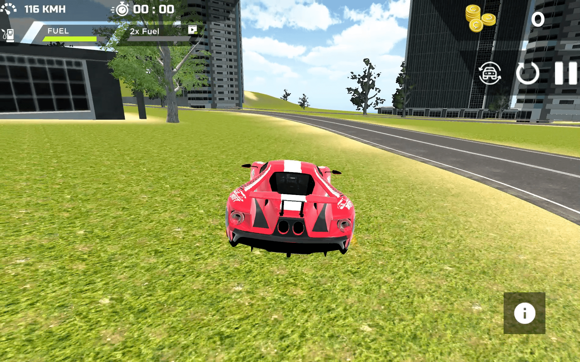 Real Sports Flying Car 3D Screenshot 14