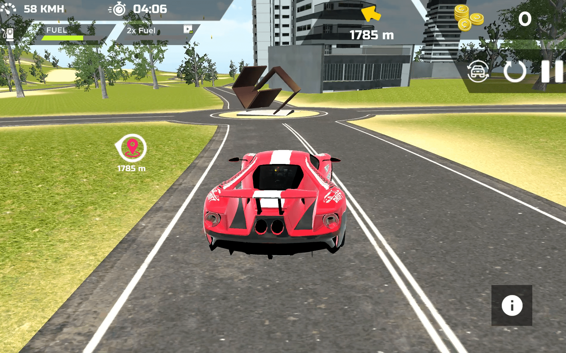 Real Sports Flying Car 3D Screenshot 15