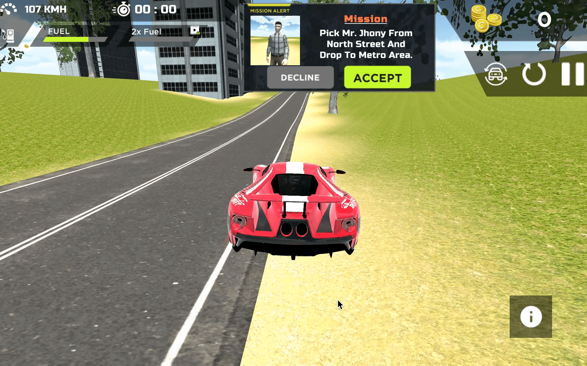 Real Sports Flying Car 3D Screenshot 2