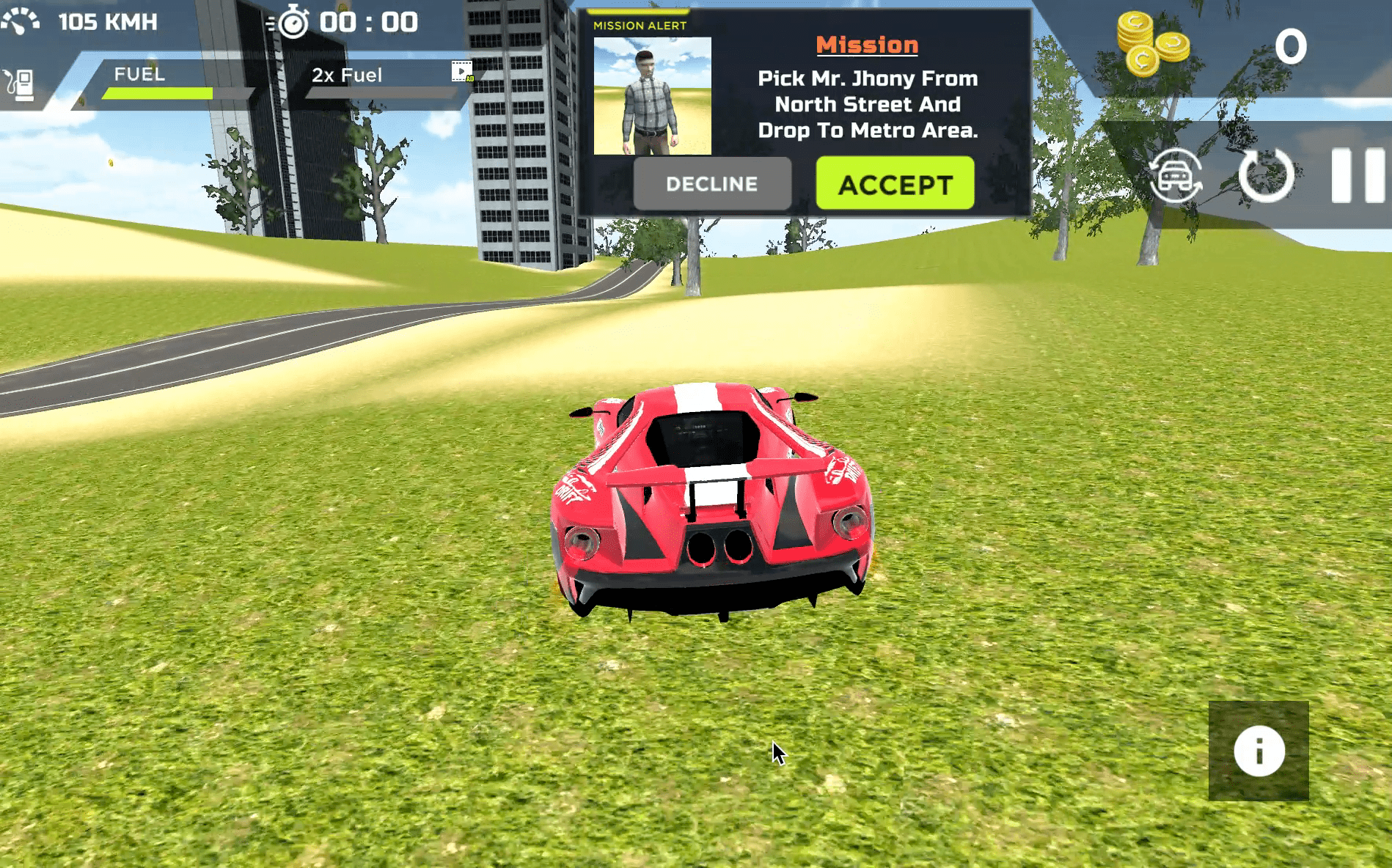 Real Sports Flying Car 3D Screenshot 5