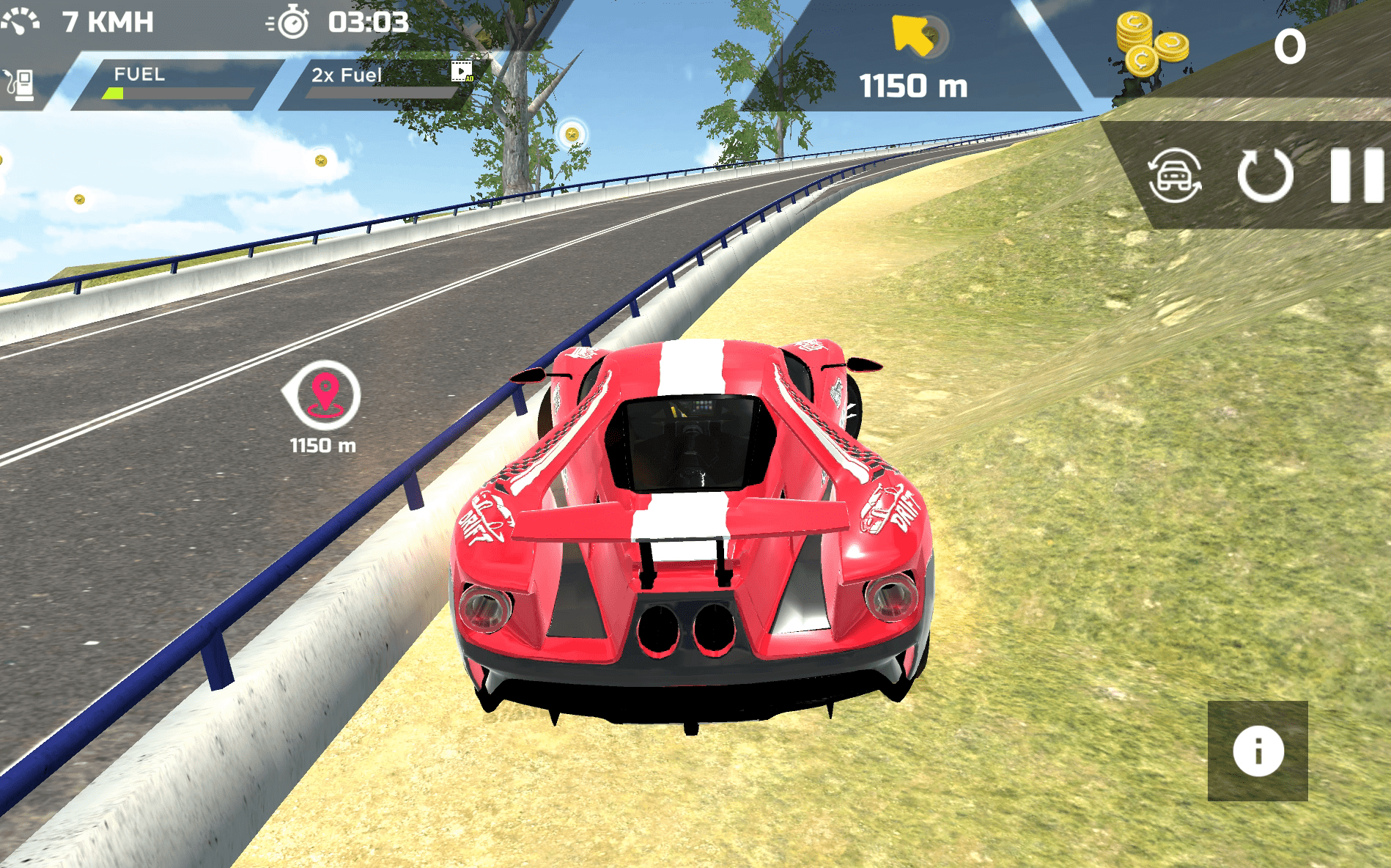 Real Sports Flying Car 3D Screenshot 6