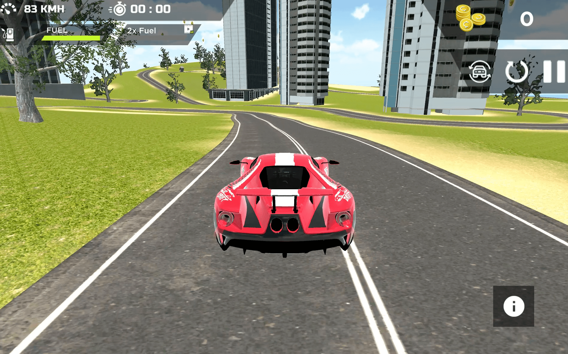 Real Sports Flying Car 3D Screenshot 8