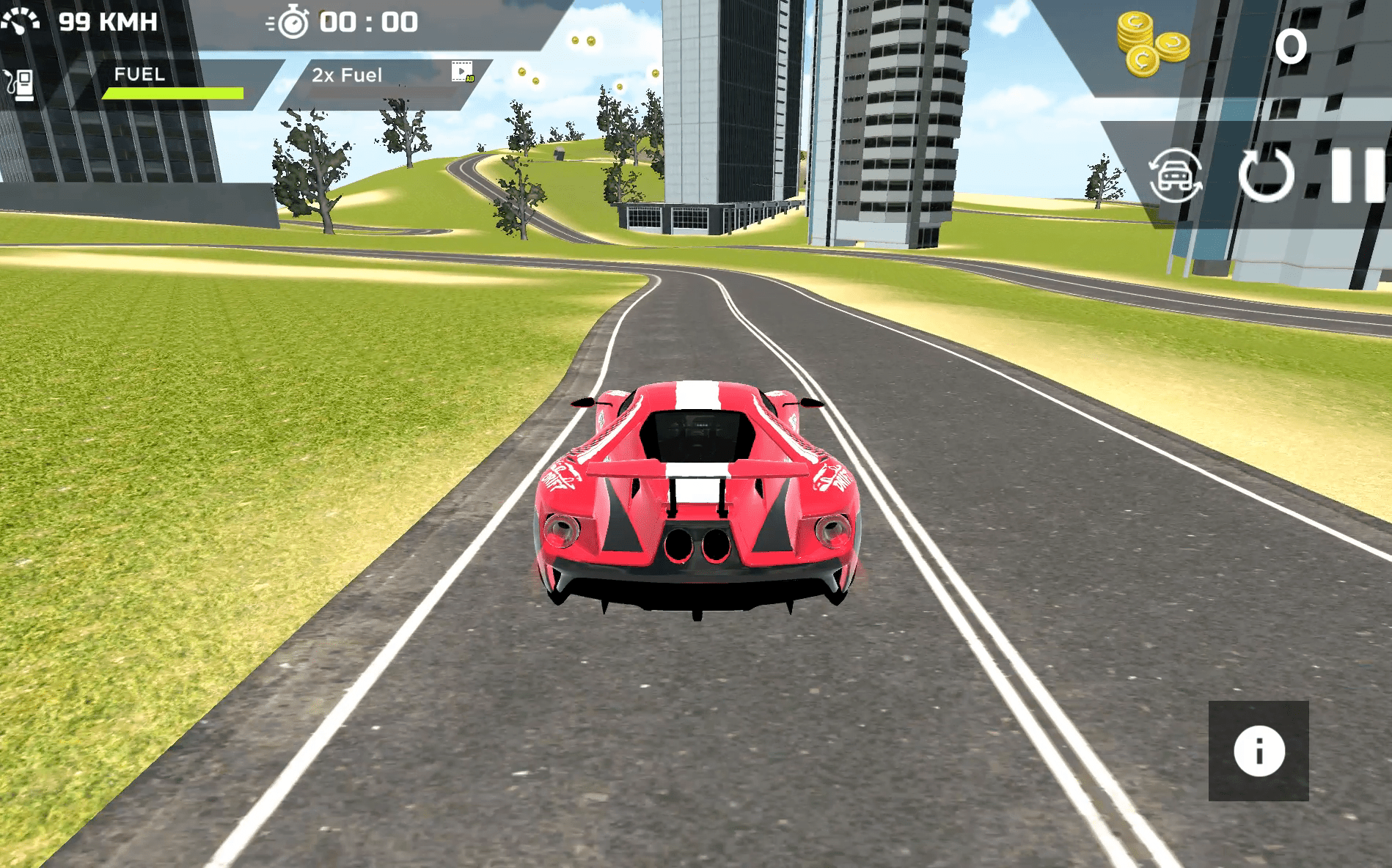 Real Sports Flying Car 3D Screenshot 9