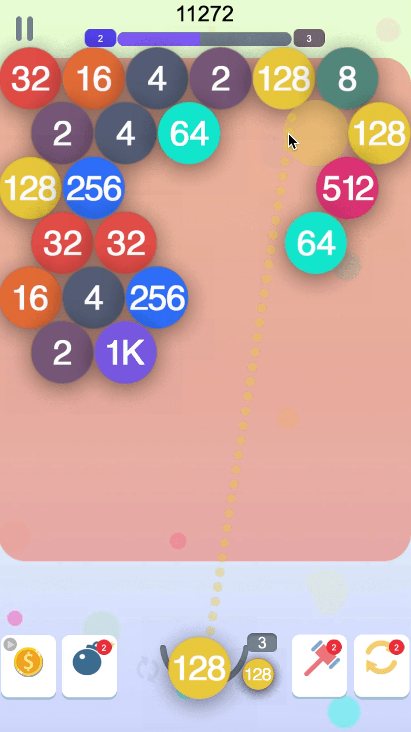 Bubble 2048 Screenshot 2