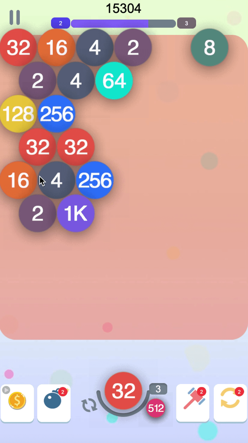 Bubble 2048 Screenshot 4