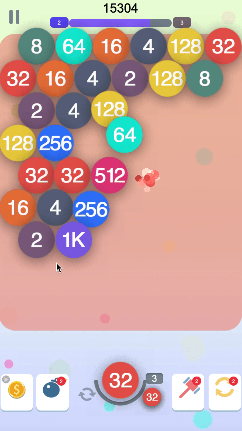 Bubble 2048 Screenshot 6