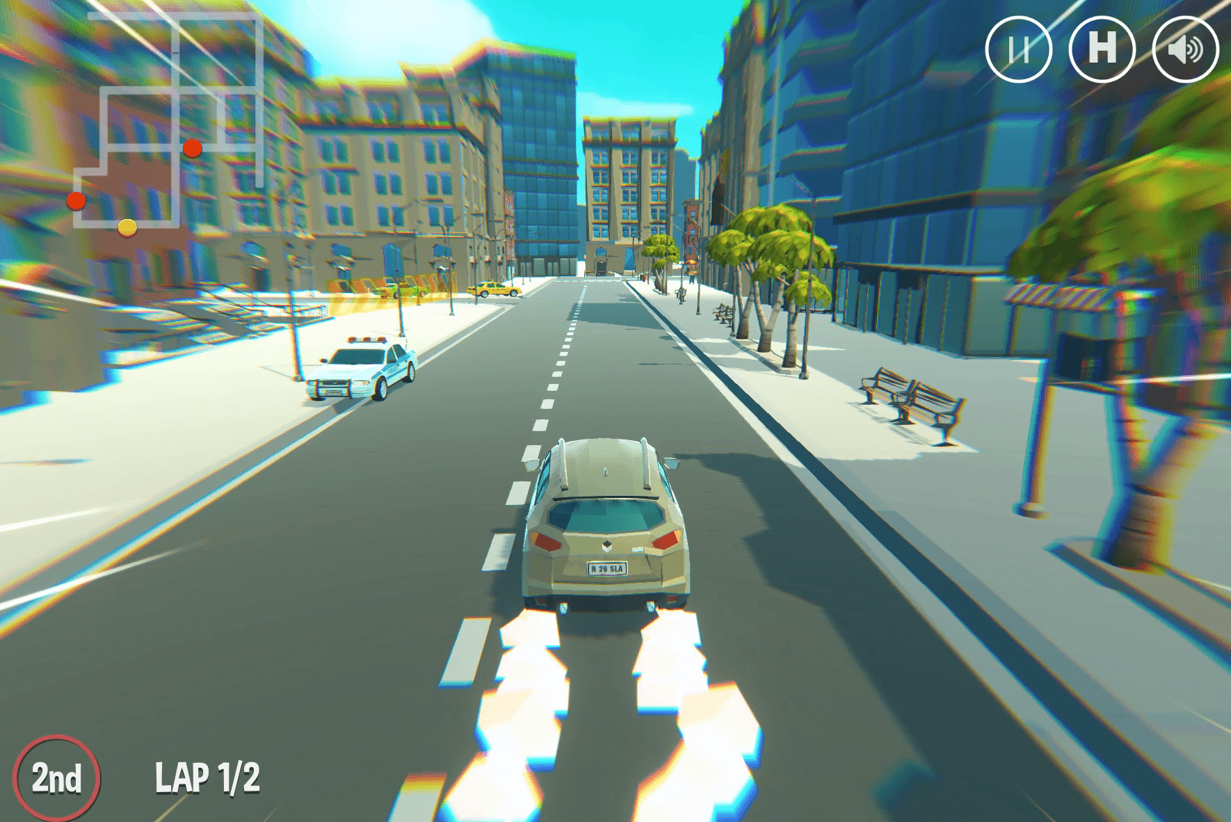 2 Player 3D City Racer Screenshot 10