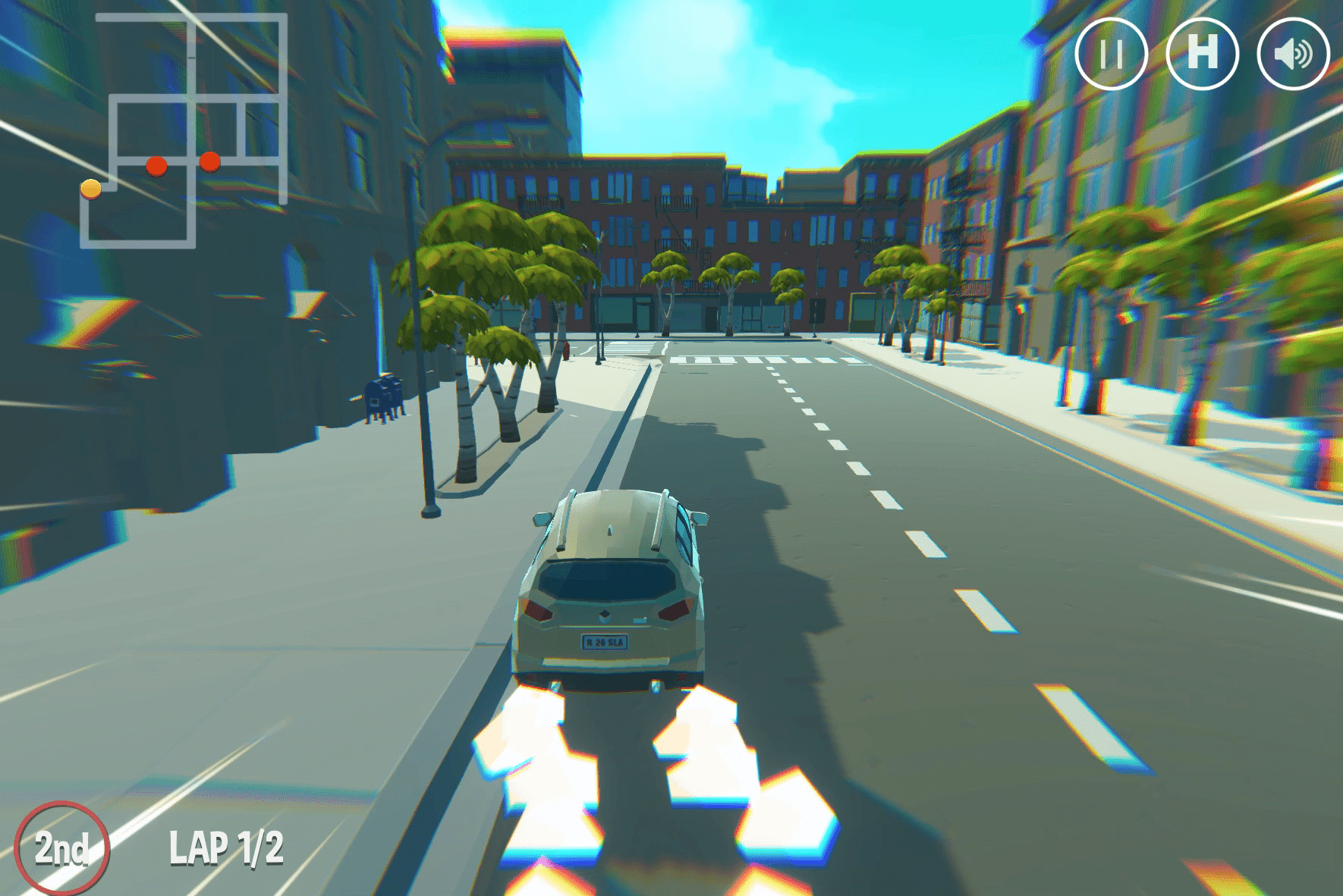2 Player 3D City Racer Screenshot 11