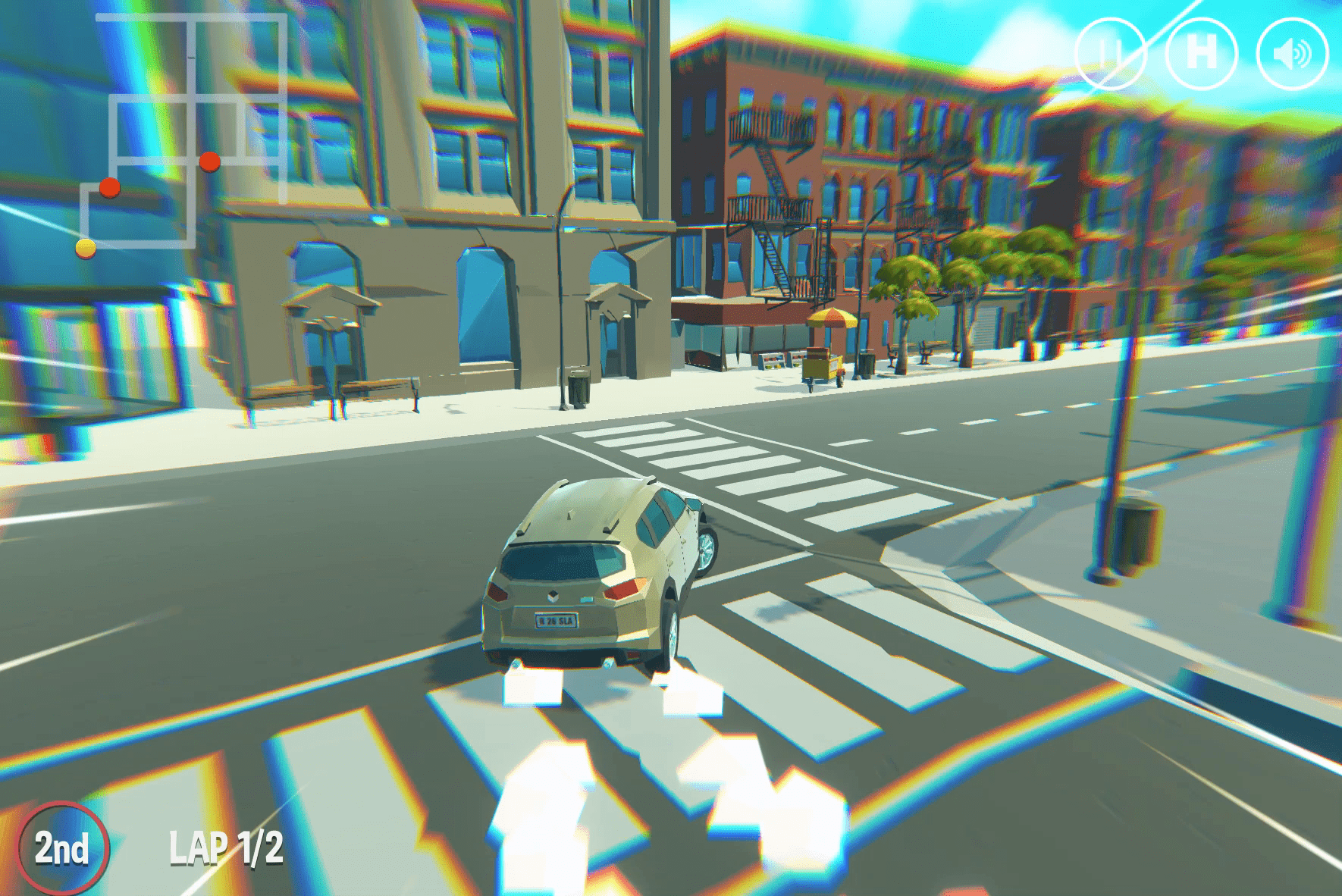 2 Player 3D City Racer Screenshot 5