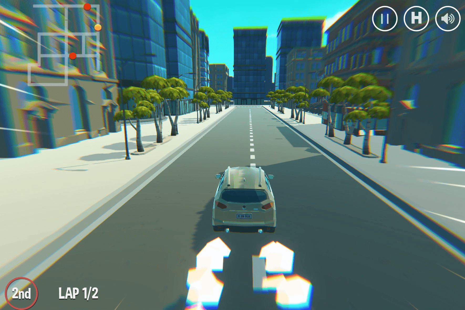 2 Player 3D City Racer Screenshot 8