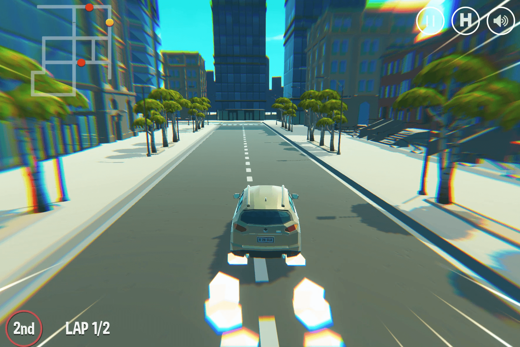 2 Player 3D City Racer Screenshot 9