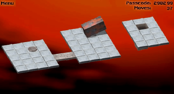 Bloxorz Screenshot 2 Bloxorz Screenshot 2